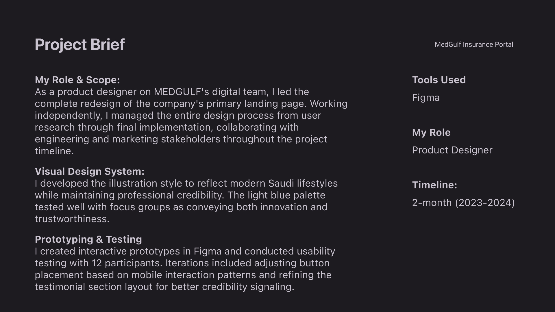 MedGulf — A modern insurance portal & after-sale dashboard screen 2