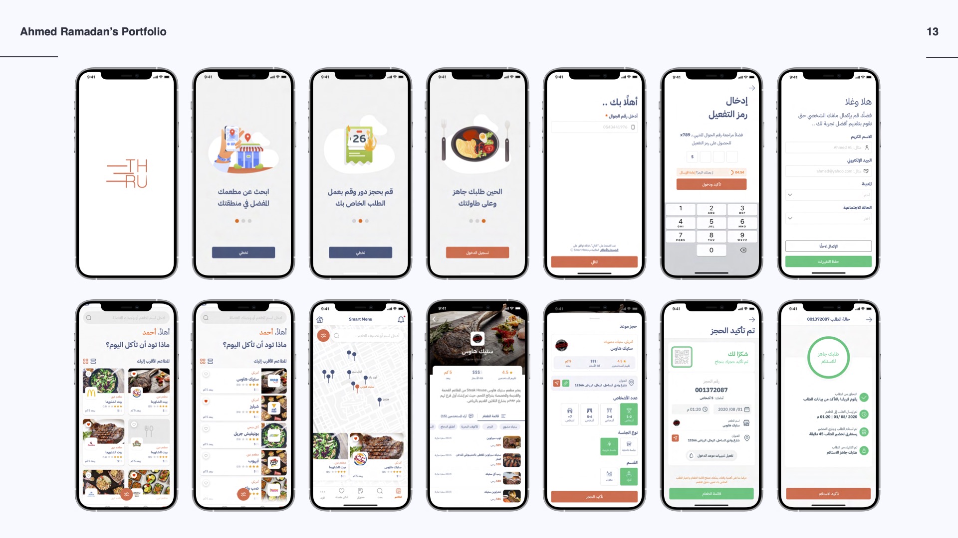 Thru — A complete restaurant operating system app screens